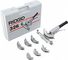 Комплектация трубогибов арбалетных для дюймовых медных труб Ridgid 326