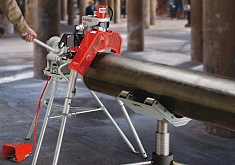 Применение станка для накатки желобков Ridgid 920