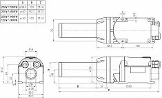 Размеры фена промышленного Leister Mistral 6 System