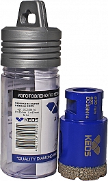 Упаковка коронок алмазных по керамограниту Keos Professional Vacuum Brazed M14 35 мм
